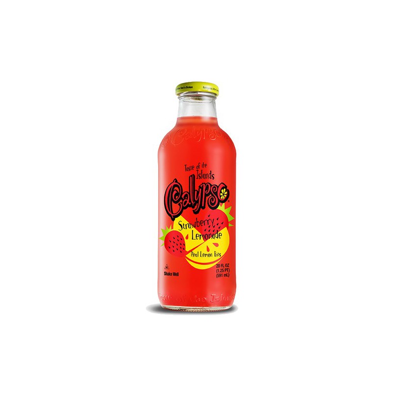 Boisson limonade americaine Calypso Fraise Lemonade 473ml